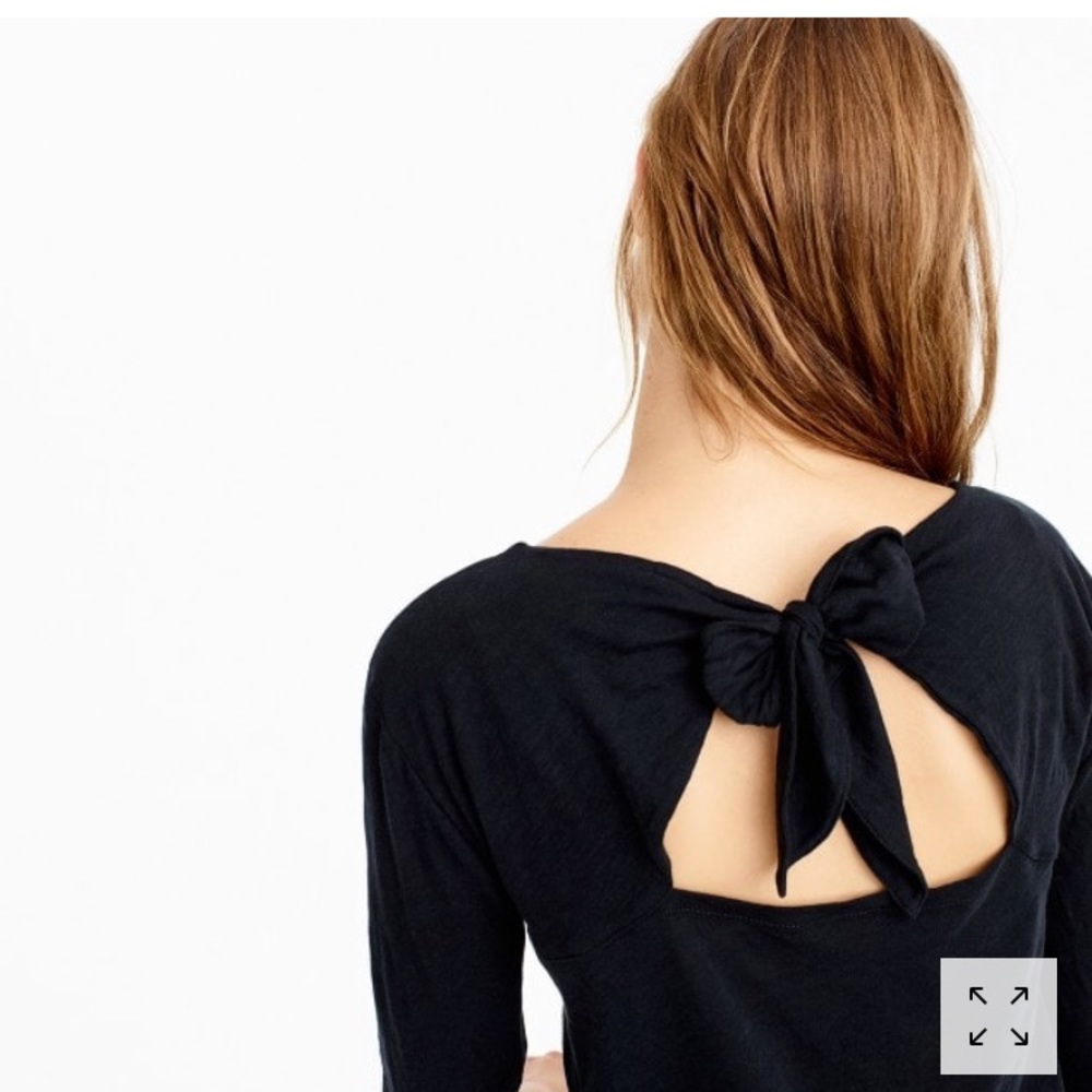 J.Crew tie-back tee shirt